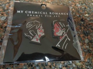 My Chemical Romance Set Of 2 Enamel Pins Three Cheers For Sweet Revenge