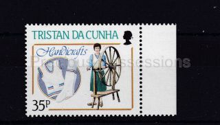 Tristan Da Cunha Mnh Stamp Set 1988 Handicrafts Sg 448wi