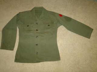 Vintage 40s Wwii Us Militaria Hbt Herringbone Trousers Jacket Sz M