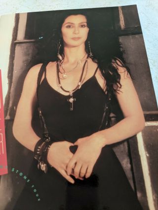 Cher " Heart Of Stone " Tour Book.  Vintage 20 Pages.  Smoke Home