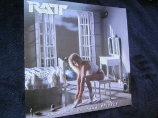 Ratt 1985 Invasion Of Your Privacy 12x12 Promo Flat Poster Marianne Gravette