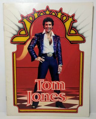 Tom Jones 1982 Tour Program Autographed Signed