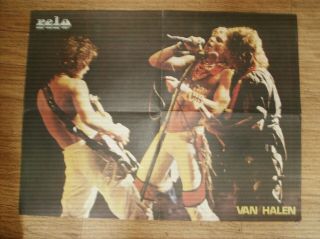 Van Halen W/ David Lee Roth Foldout Posters Rare Conecte Import,  More Rhoads