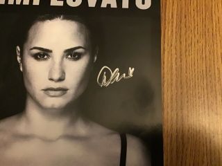 Demi Lovato signed 11” by 17” double sided promo poster in - 2