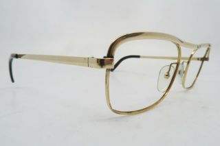 Vintage 60s Gold Filled Essel Eyeglasses Frames Size 51 - 21 Made In France