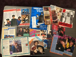Thompson Twins Rare Print Features,  Ads Plus Posters And More 80s