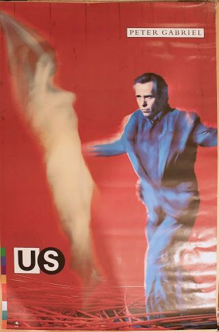 Peter Gabriel Us Promotional Only Poster Unhung Geffen 24 X 36
