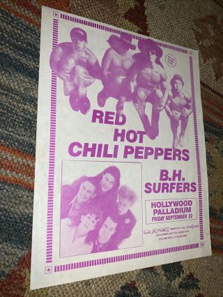 Red Hot Chili Peppers Butthole Surfers Goldenvoice Hollywood Palladium Flyer 90s