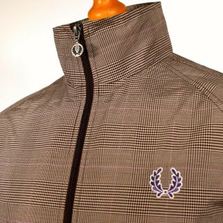 Fred Perry Prince Of Wales Check Harrington - M/l - 60 