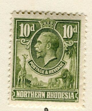 Rhodesia; Northern 1925 Early Gv Issue Fine Hinged 10d.  Value