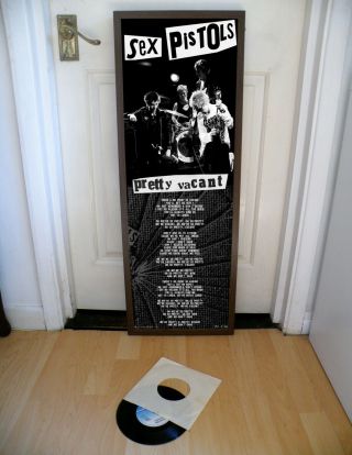 Sex Pistols Pretty Vacant Promo Poster,  Lyric Sheet,  Jamie Reid,  Swindle.