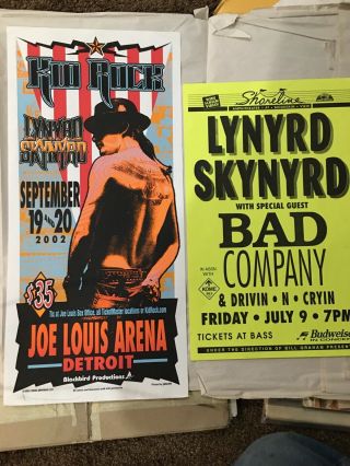 Kid Rock And Lynyrd Skynyrd Concert Posters