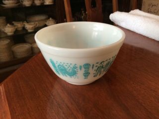 Pyrex Blue Turquoise Amish Mixing Bowl 401.  5’’3/4