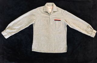Vintage 1950s Levi’s Grey Pullover Collared Men’s Shirt