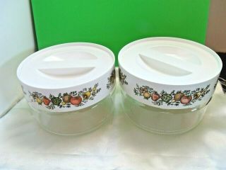 2 Pyrex Spice Of Life Corning Ware See 