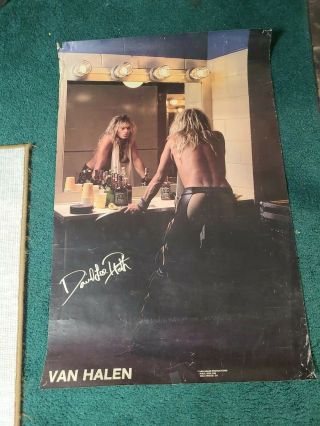 Vintage Early 80s David Lee Roth/van Halen Poster