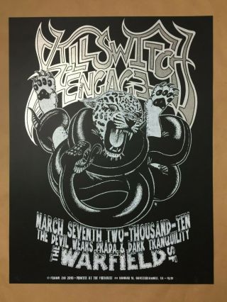 Killswitch Engage Devil Wears Prada Poster Frank Zio 42/110 Firehouse 17.  5x23
