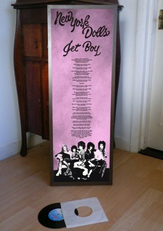 York Dolls Jet Boy Promo Poster,  Lyric Sheet,  Thunders,  Personality Crisis