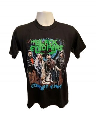 The Black Eyed Peas Nyc Central Park Adult Medium Black T - Shirt