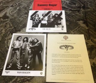 Van Halen Wb Press Kits Photos 1991/93/96,  1988 Staff Backstage Pass Metallica
