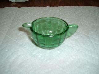 Childrens Akro Agate Stacked Disc Interior Panel Large Trans.  Green Creamer