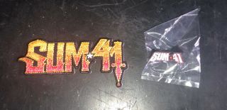 Sum 41 Patch And Enamel Pin (from Sum 41 Order In Decline Merch)