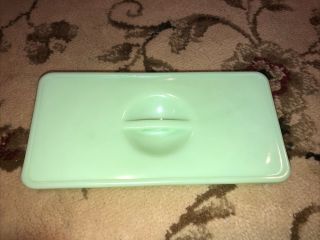 Jeannette Jadeite Replacement Canister Lid Rectangle 8 1/2” X 4 1/4 “