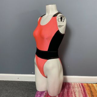 Vintage 90s Body Pro By Ujena Womens Medium One - Piece Hi Cut Swimsuit Neon Sexy