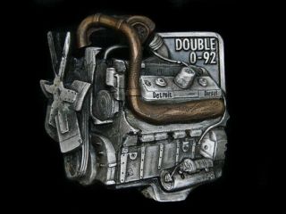 Sk11171 Nos Vintage 1980s Detroit Diesel Allison Double 0 - 92 Engine Buckle