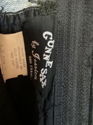 gunne sax Maxi Dress black dress lace sheer sleeves& Bodice 3