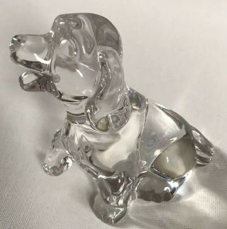 Princess House Pets 24 Lead Crystal Sitting Puppy/dog Figurine Paperweight