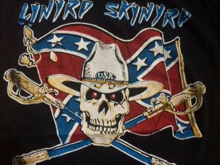 Vintage 1991 Lynyrd Skynyrd Tour Shirt Sz L Concert Vtg Southern Rock Rebel Vtg