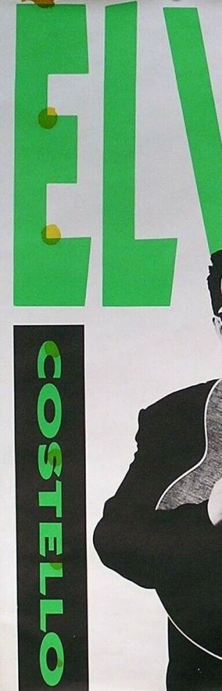 Elvis Costello 1989 Spike Rare Promo Poster 2