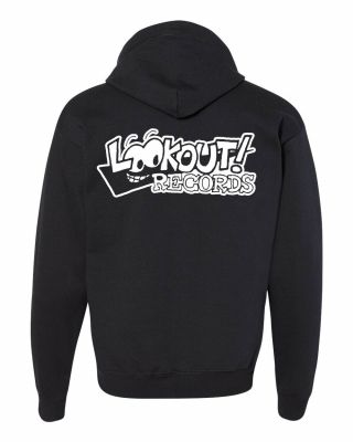 Lookout Records Zip Up Hooded Sweatshirt Green Day Lillingtons Punk Hoodie