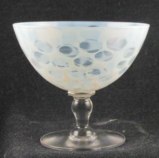 NASH LIBBEY 1920S MORNING FROST OPALESCENT COCKTAIL GLASS SHERBET 2