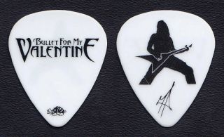 Bullet For My Valentine Matt Tuck Signature White Guitar Pick - 2010 Tour