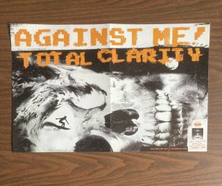 Against Me Total Clarity Promotional Poster 11x17 Folded Fat Wreck Chords