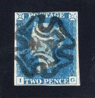 1840 Great Britain.  Sc 2.  Sg 5. ,  Fvf Plate 1 (i - G)