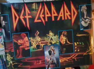 Def Leppard Hysteria Live Poster 23x35 1988 Brockum Vintage