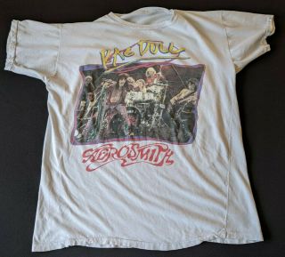 Aerosmith Permanent Vacation Tour Vintage Concert T Shirt