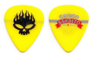 Offspring Gringo Bandito Hot Sauce Yellow Guitar Pick - 2015 Tour
