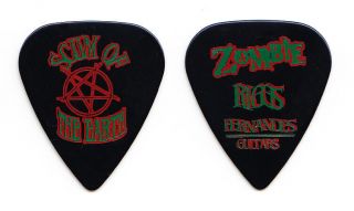 Rob Zombie Mike Riggs Signature Scum Of The Earth Black Tour Guitar Pick 2