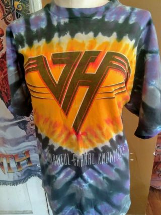 Vintage Van Halen 1991 For Unlawful Carnal Knowledge Tour T - Shirt Tie Dye Large