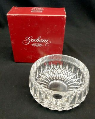 Gorham Althea Candy / Nut Bowl 5 3/4 Inch Full Lead Crystal Germany