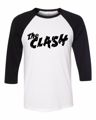 The Clash Raglan Shirt Tee Shirt Ramones Punk Baseball Jersey Uk Sex Pistols T