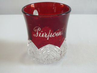 Pierpoint Pierpont Sd South Dakota Advertising Souvenir Ruby Stained Glass Mug