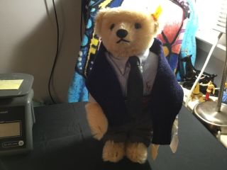 Ralph Lauren Polo Preppy Steiff Mohair Bear With Button Down And Sweater - Stand