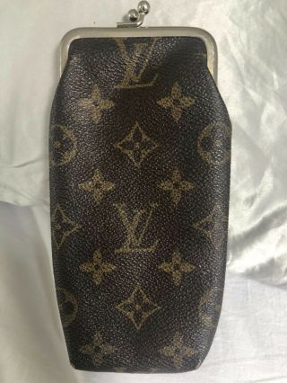 Vintage,  Rare Louis Vuitton Kisslock Sunglasses Case