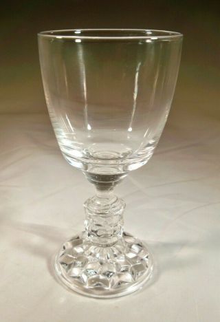 Fostoria American Lady Crystal 4 - 5/8 " Tall 3 - 1/2 Ounce Footed Claret Goblet