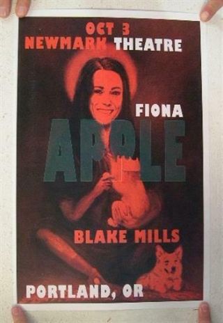 Fiona Apple Blake Mills Newmark Theatre Portland Or Poster